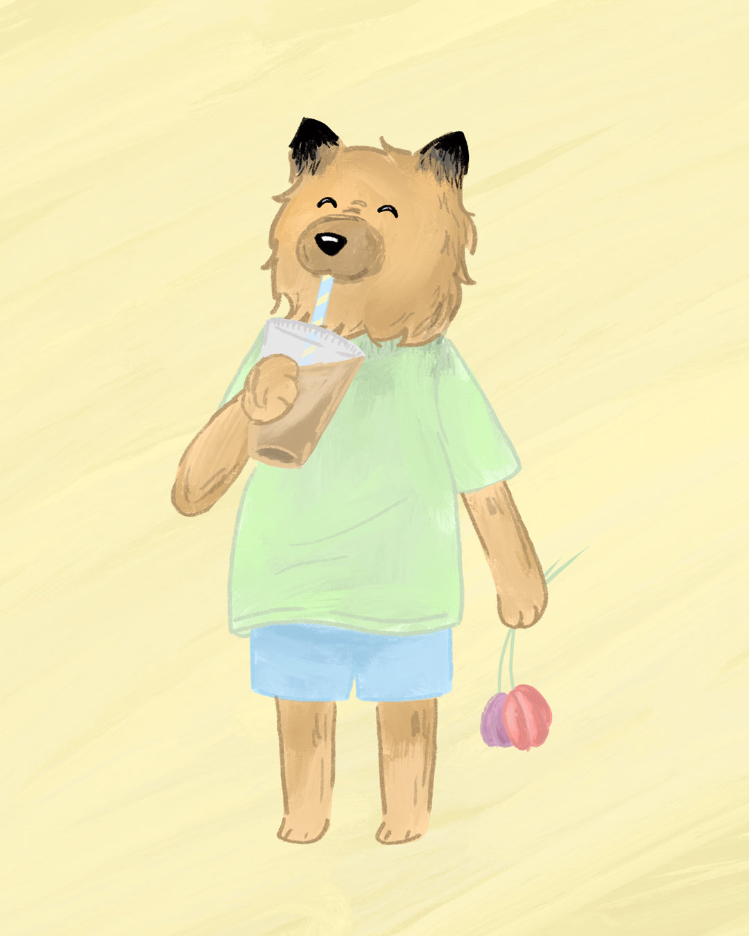 Ilustración invidual digital sencilla